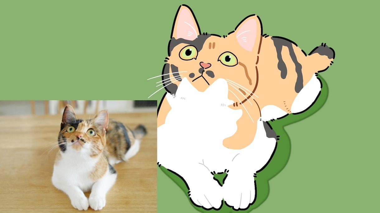 大切なペットのお写真をイラストにします シンプルで可愛らしいイラストに仕上げます！ イメージ2