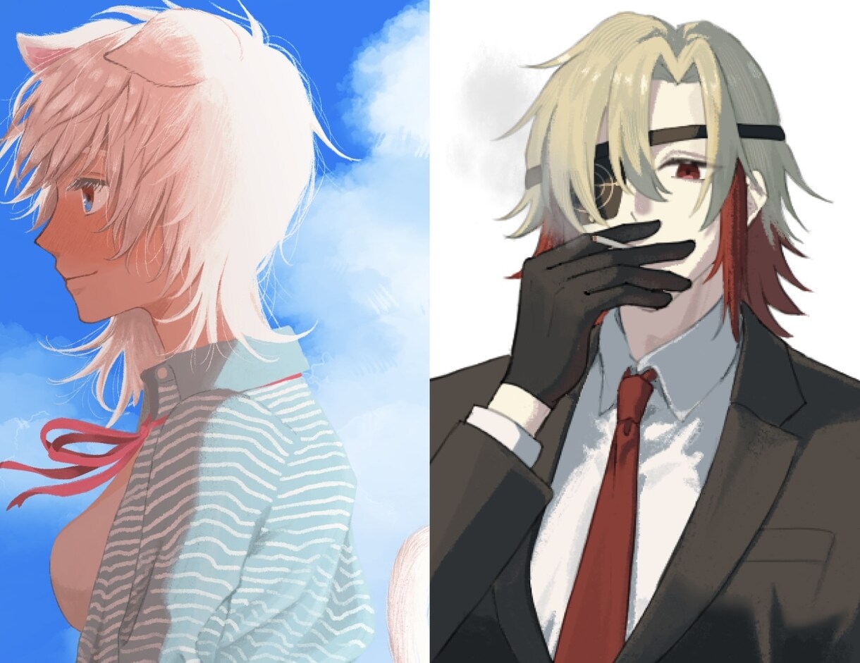 男の子でも、女の子でも！イラスト制作いたします アイコンイラストから立ち絵イラストまで幅広く承ります！ イメージ1
