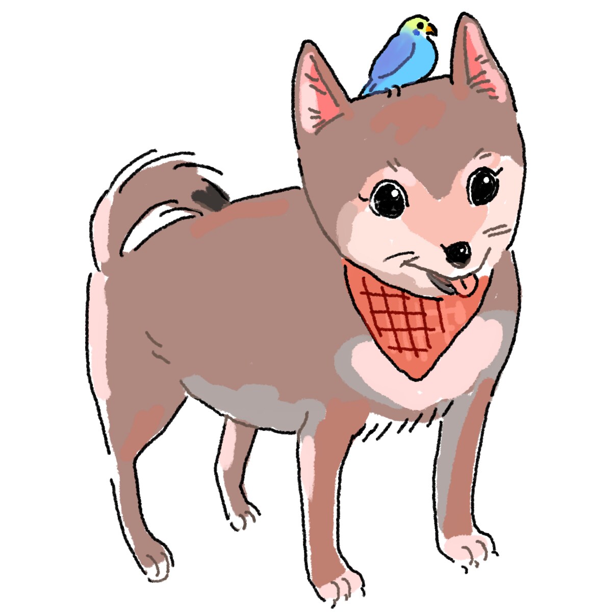あなただけのペットの似顔絵描きます ご自宅のペットのかわいい似顔絵お描き致します！ イメージ1