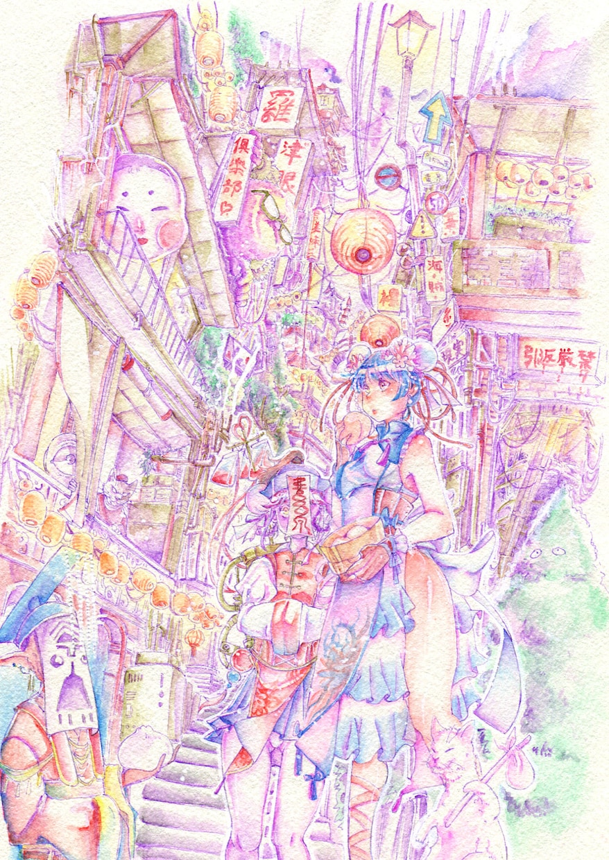 水彩イラスト作成します キャラクター、背景、小物、なんでもおまかせください イメージ3