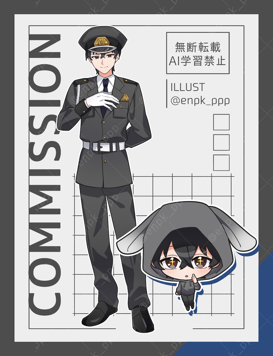 TRPG・配信などに使用出来る立ち絵を制作します 既存創作キャラのイラストから新規キャラクターデザインまで！ イメージ3
