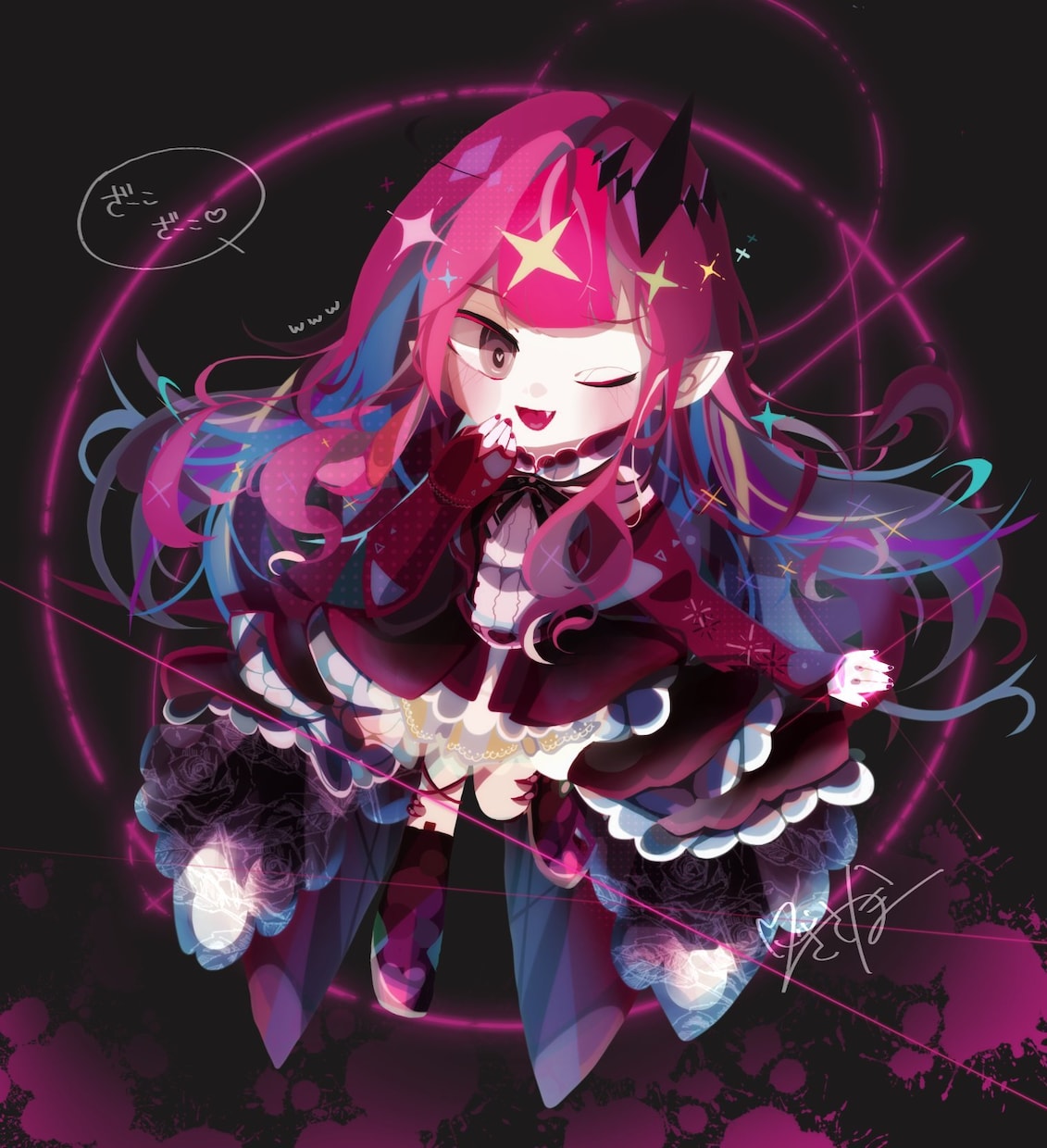 最短5日〜お急ぎ便有！】かわいいミニキャラ描きます 線画の有無の絵柄をお選び頂けます！ イメージ5