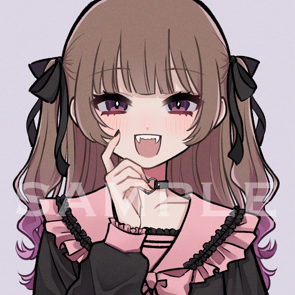 SNSのアイコンを描きます かわいい/かっこいい/病み系などさまざま対応可能◎ イメージ2