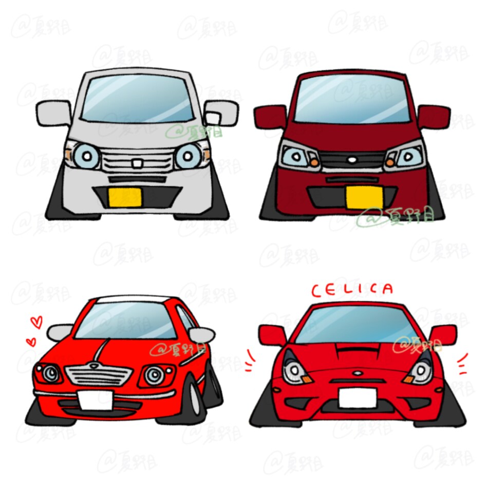 ゆるもちな可愛い「愛車イラスト」制作します デフォルメイラストであなたの愛車を変身させちゃいます！ イメージ9