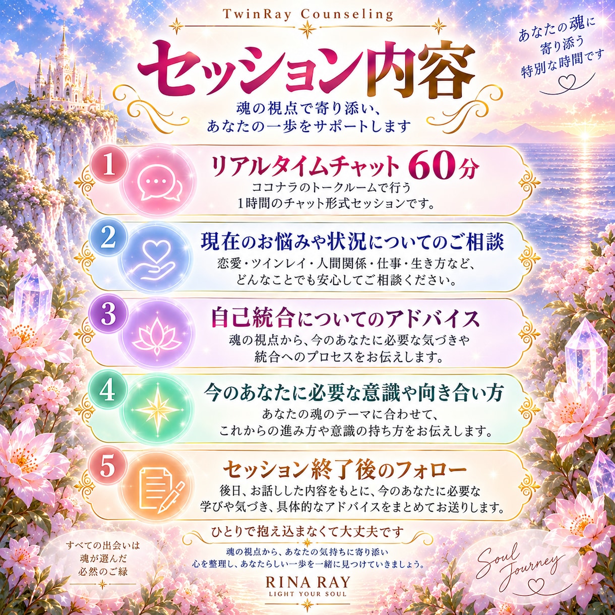 ツインレイ・サイレント期間のお悩み伺います サイレント期間の苦しさや不安、何でもお話しください イメージ2