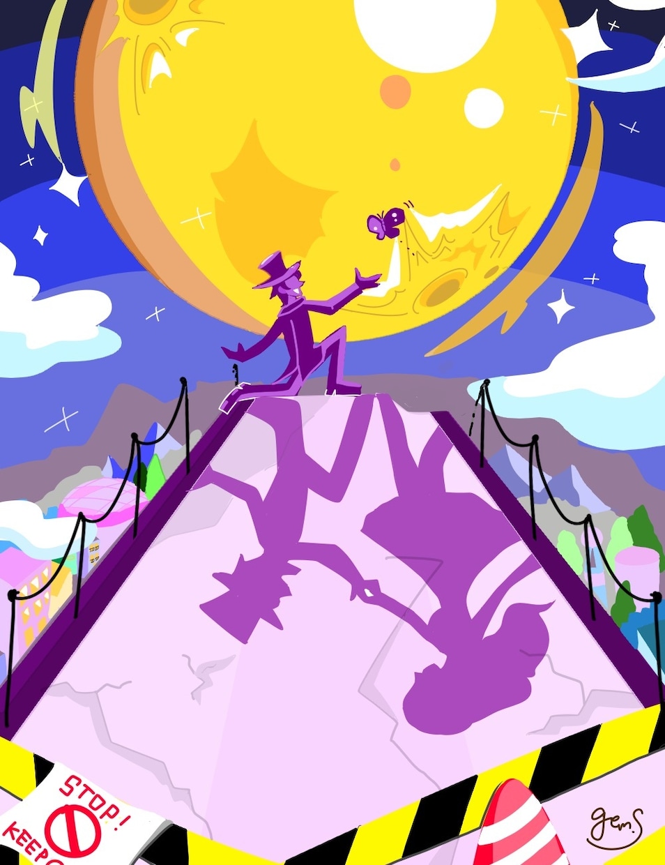 ちょっぴり毒を感じる1枚絵を描きます ビビッドカラー寄り。挿絵や動画等のイラストに… イメージ1