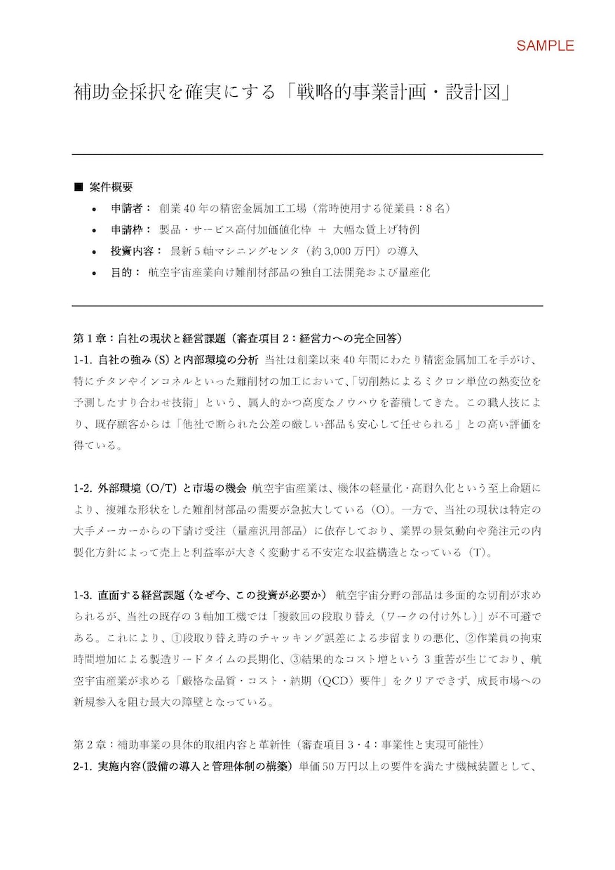 審査項目を完全網羅！補助金採択を狙う骨子作成します 行政書士が最新基準で採択の可能性を最大限に高めます イメージ3
