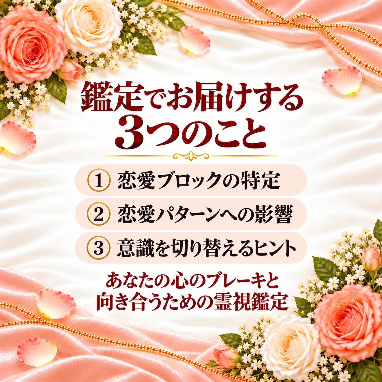 愛される恋を拒む潜在意識の呪縛を霊視で解きます 幸せを遠ざける心のブレーキ。潜在意識のブロックを特定します イメージ4