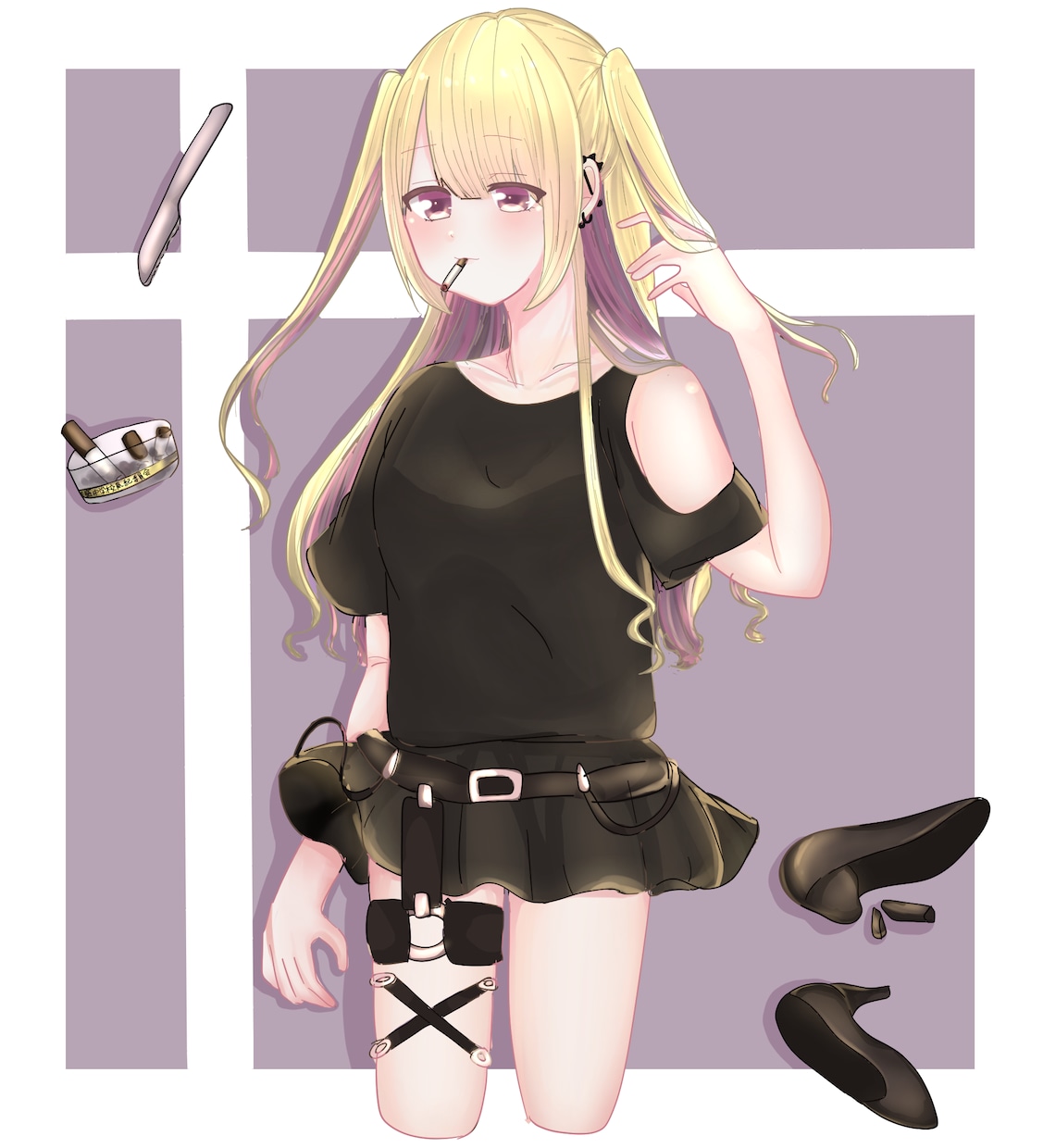 ご希望の構図等で夢絵をお描き致します ふんわりとした絵柄で治安悪めのイラストから平和なイラストまで イメージ2