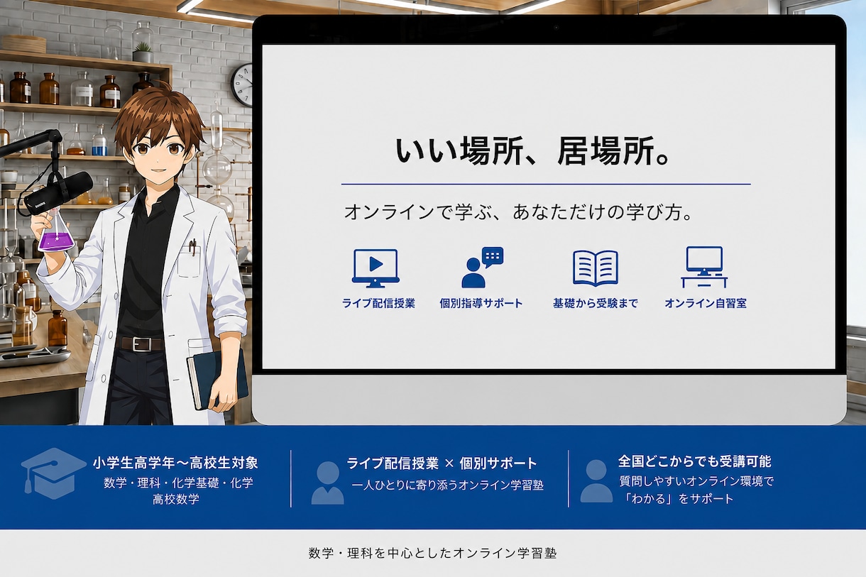 高校化学・化学基礎わかるまで教えます 化学の「なぜ？」を整理し、問題が解けるまで一緒に進めます イメージ2