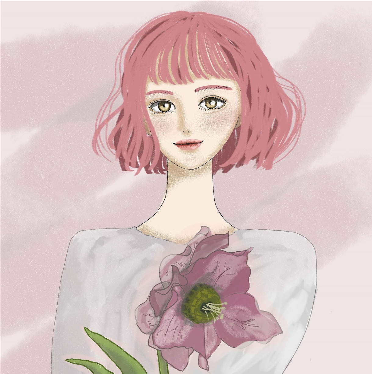 似顔絵、アイコン、イラスト、作成します ♡アート風、水彩画風などオシャレに描きます♪ペットも描きます イメージ6