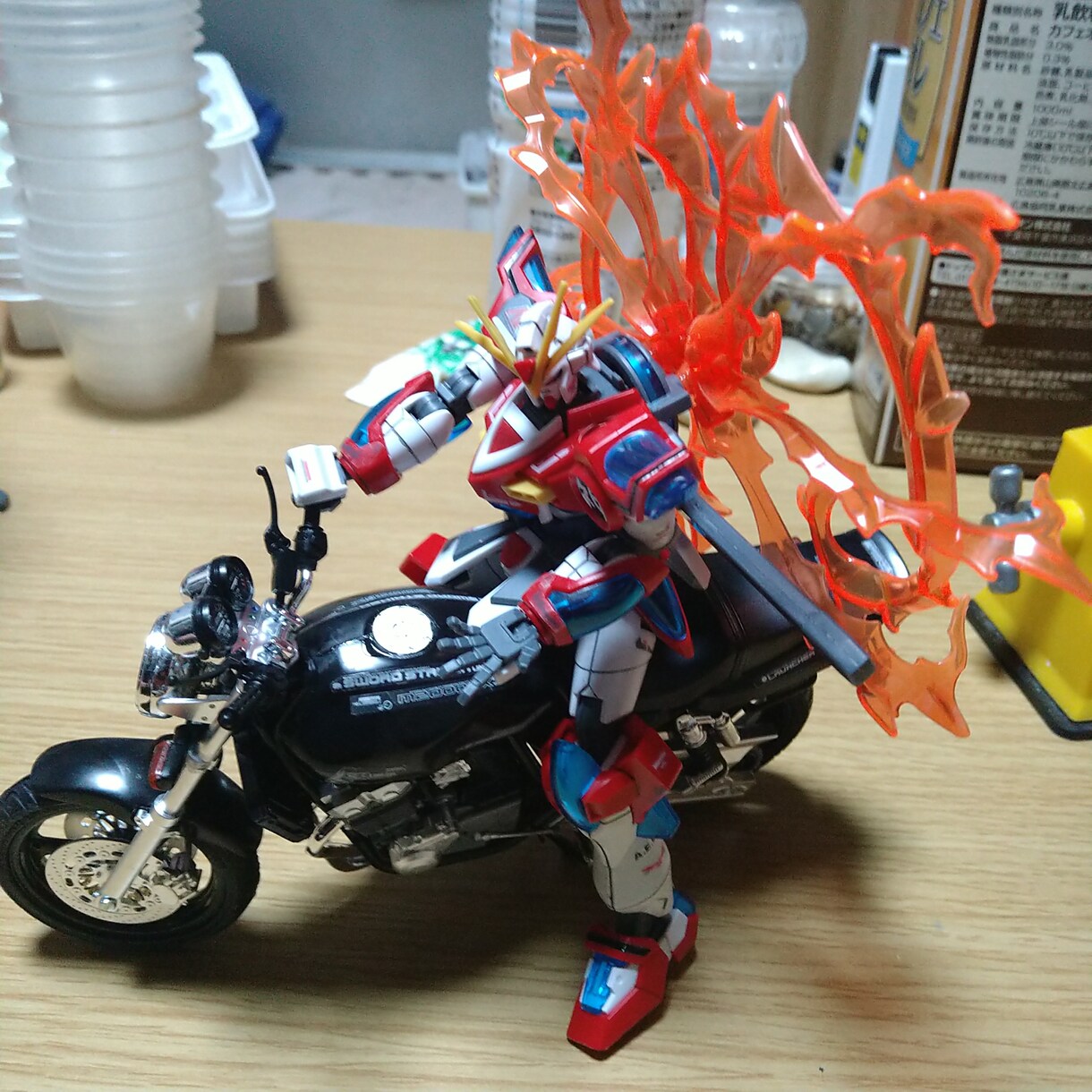 ガンプラの素組、ゲート処理します ガンプラのゲート処理、組み立てます。 イメージ8