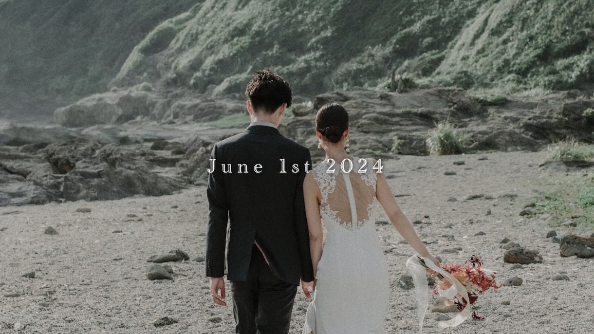 ワンランク上の結婚式オープニングムービーを作ります ₊✧˚どんな式にもマッチする、おしゃれで上質な雰囲気˚✧₊ イメージ1