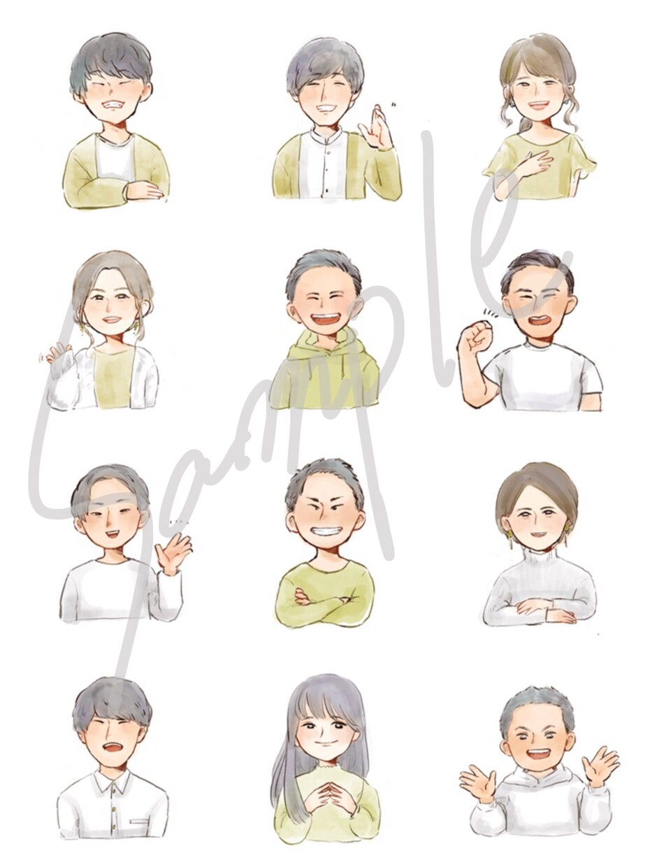 似てるけどナチュラルかわいい似顔絵描きます かわいく似せます。SNSアイコンやプレゼントにオススメ イメージ5