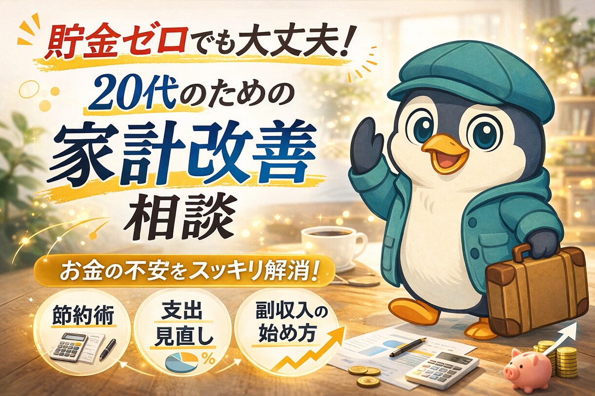 貯金ゼロから立て直す節約術を本気で相談に乗ります 今すぐできる現実的な節約・貯金ステップを整理します。 イメージ1