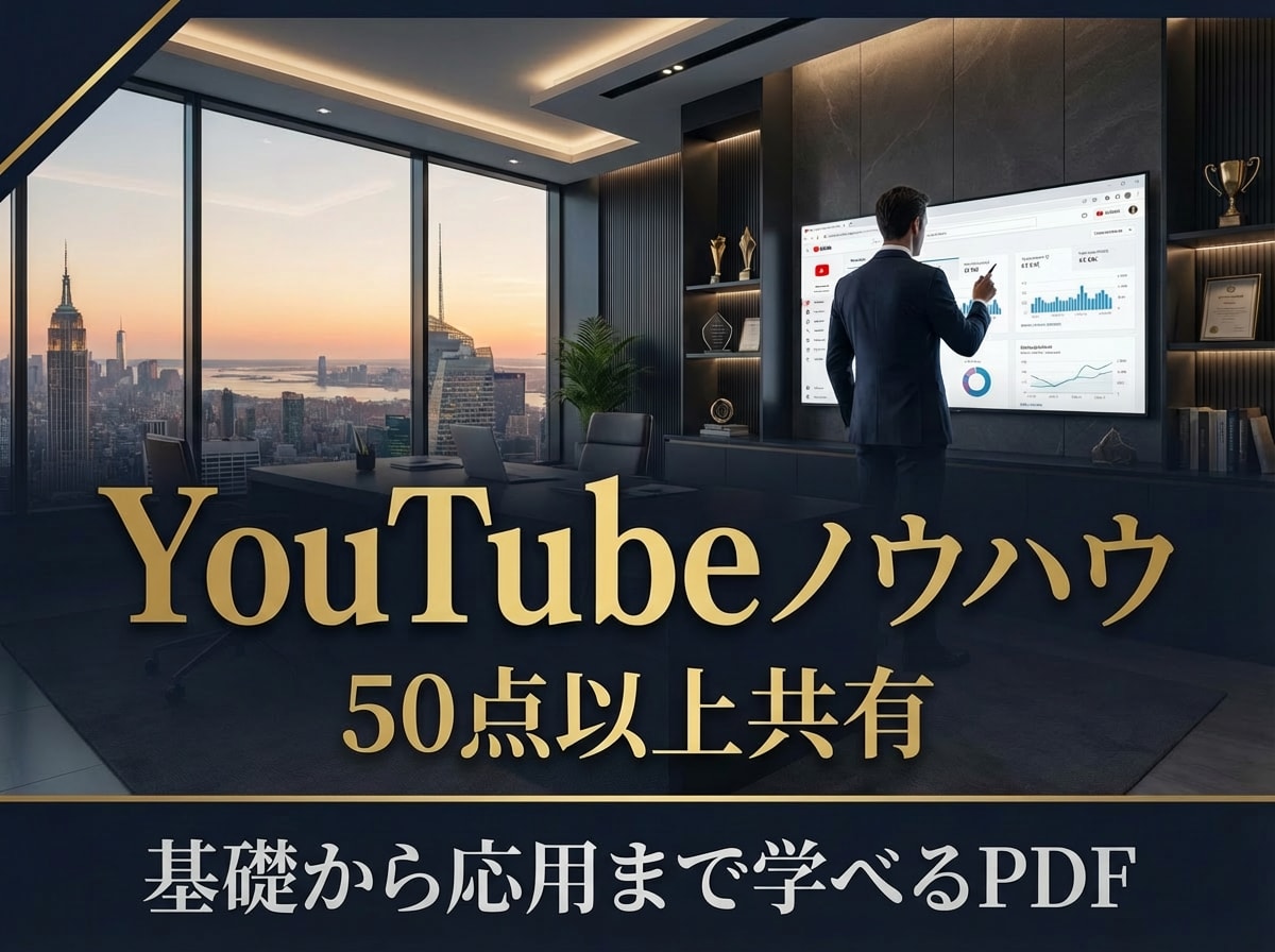 YouTube攻略大全PDF×コンサル提供します 【YouTube攻略教材】とコンサルであなたのCHを伸ばす！ イメージ6