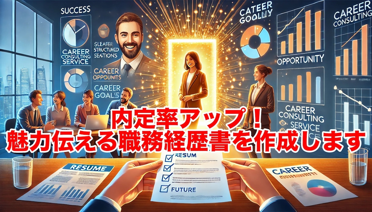 内定率アップ！魅力伝える職務経歴書を作成します あなたの魅力を引き出す！内定を掴む職務経歴書作成支援 イメージ3