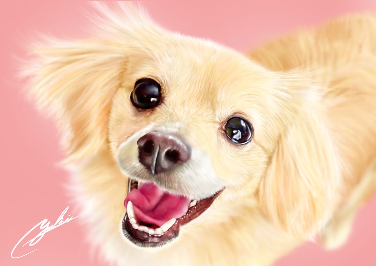 想いを乗せたイラストを描きます 飼い主さまの愛情をヒアリングし、イラストに生かします。 イメージ1