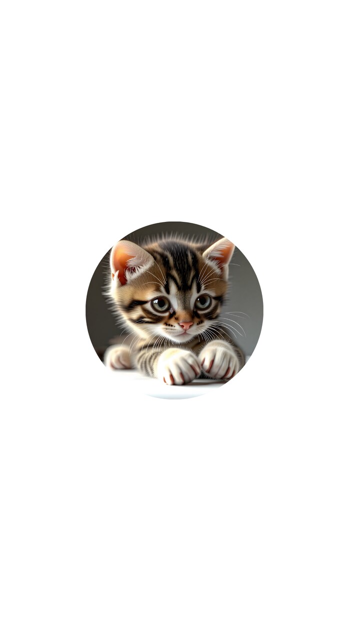 子猫AI化します いやしを届ける一枚です。良ければ沢山閲覧ください。 イメージ1