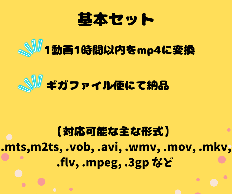 再生できないを解消古い動画→最新MP4へ変換します m4v,m2ts, mts, 3gp古い拡張子再生できます イメージ3