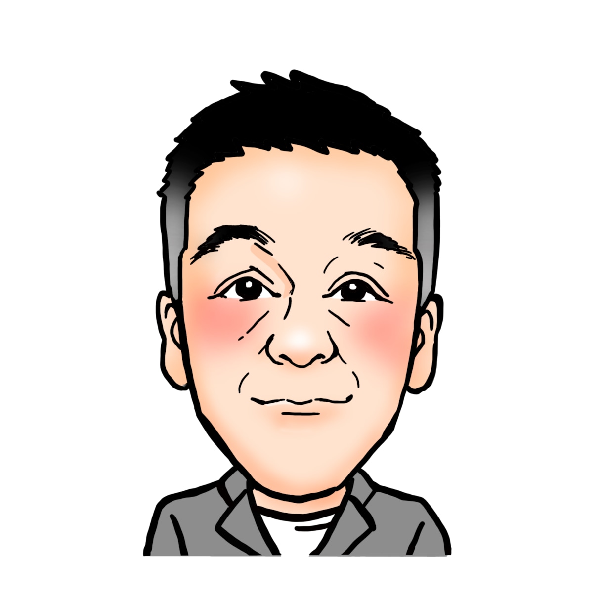 SNSアイコンに、好感度◎似顔絵描きます SNSアイコン・名刺・ビジネス用に。好感度◎似顔絵です。 イメージ1