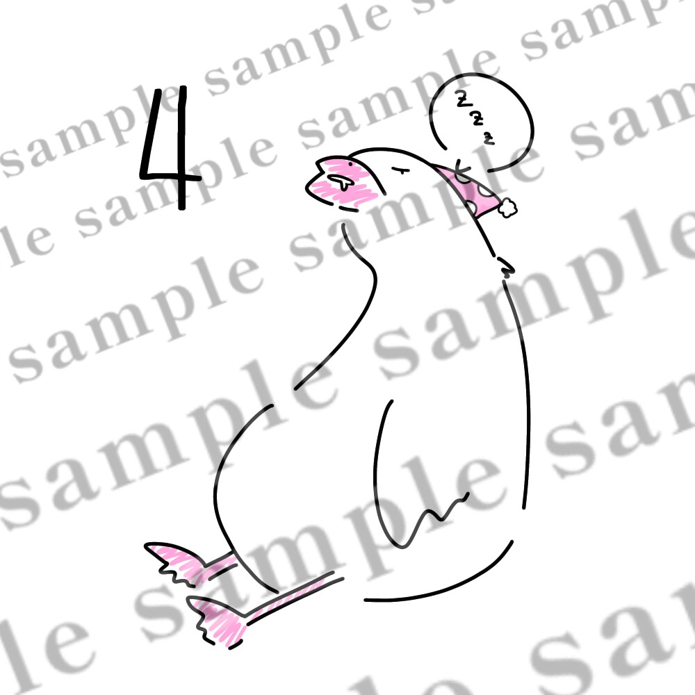 シンプルでゆるめのイラストになります SNS用アイコンなどにご利用いただけます。 イメージ4