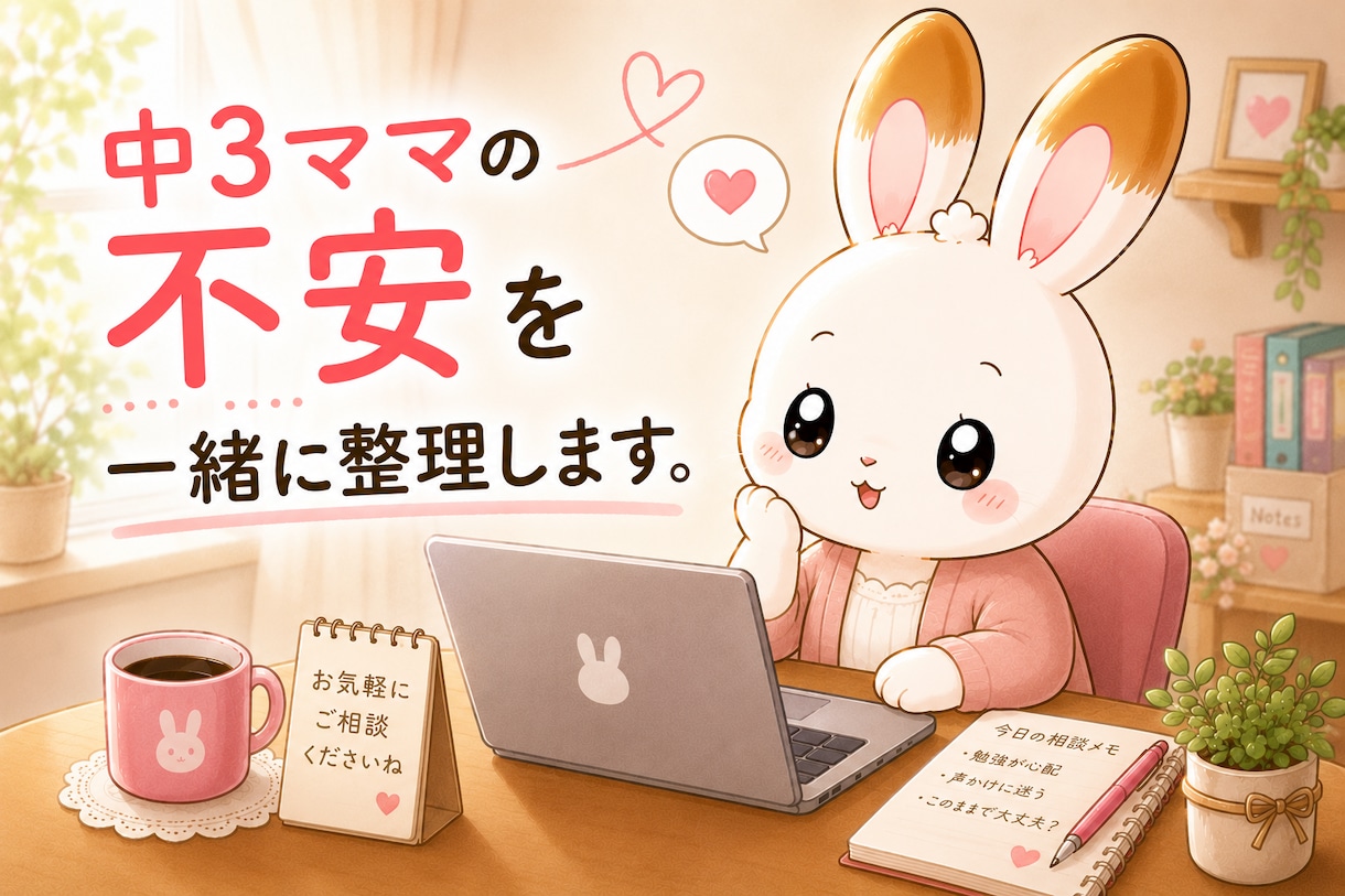 中3ママの不安を一緒に整理します 「受験交換日記」を書いて、不安を一緒に整理します イメージ1