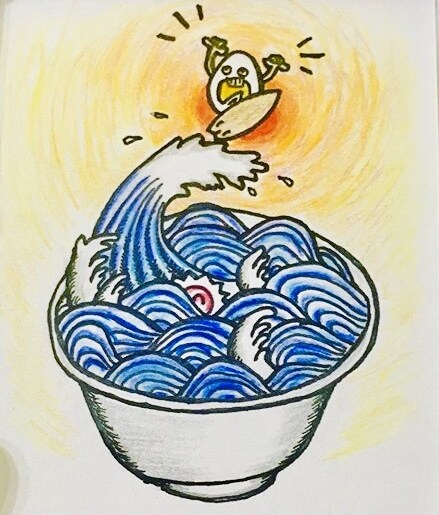 海、ハワイ、サーフスタイルをお描きします 海や夏が好きな方に、心温まるイラストを イメージ4
