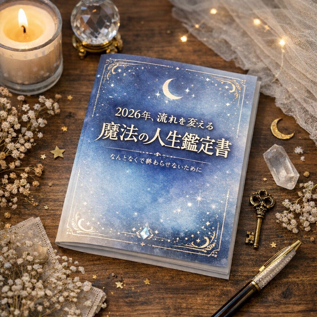 魔法の人生鑑定書:2026年の流れを変えます 不安な私でも、無理せず人生を進めるための「今年の地図」 イメージ1