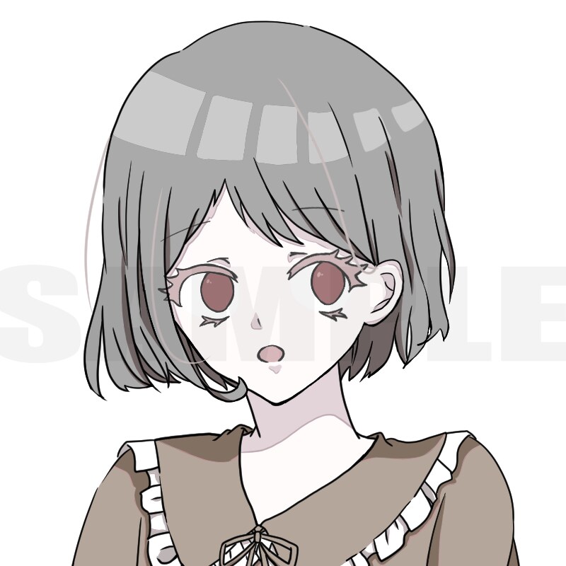 かわいい女の子のアイコンイラスト描きます SNSアイコン用のイラストが必要な方へ イメージ3