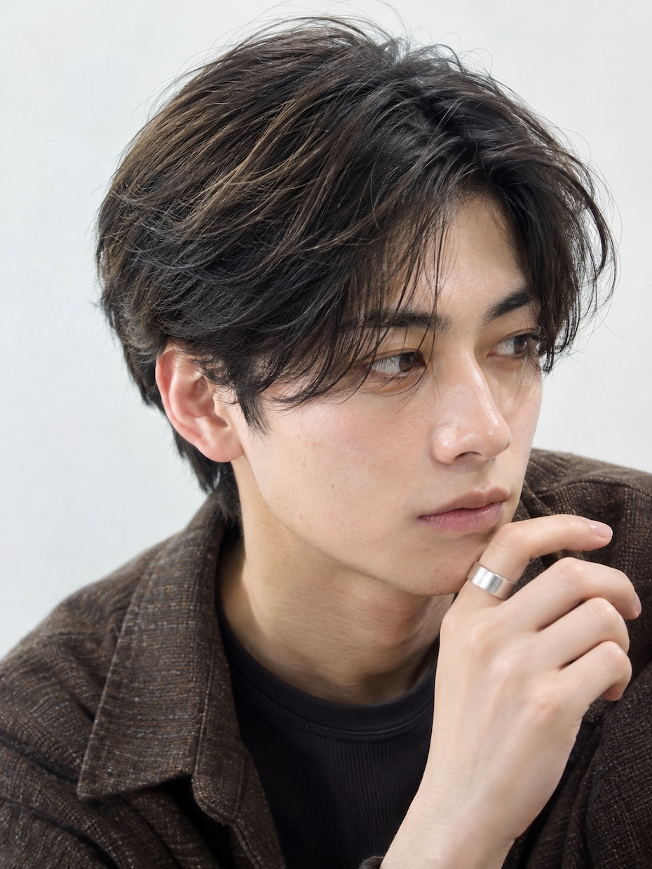 メンズ美容系AI人物素材15枚を販売します 男性5人×各3カット。完成済みの文字なしPNG素材 イメージ5