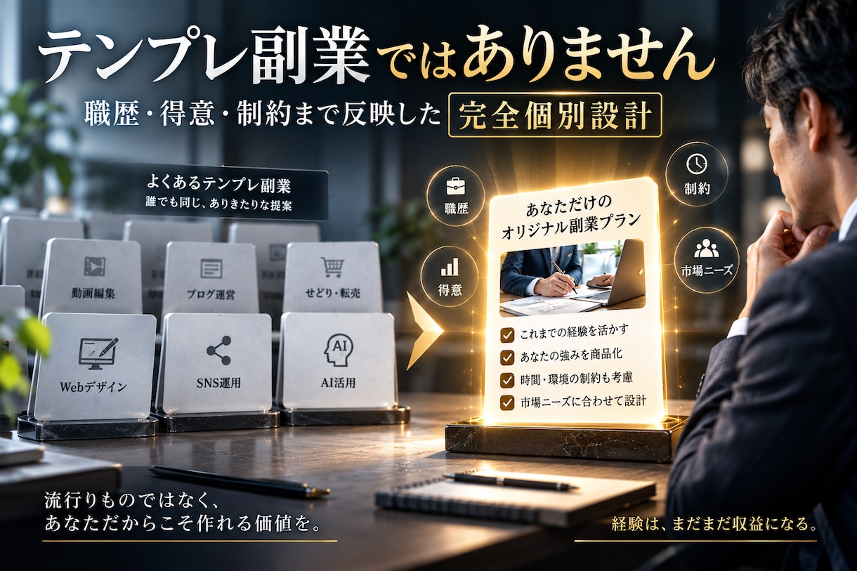 あなただから作れるオリジナルサービスを設計します 市場・競合まで調べて、売れる形まで一式設計 イメージ5