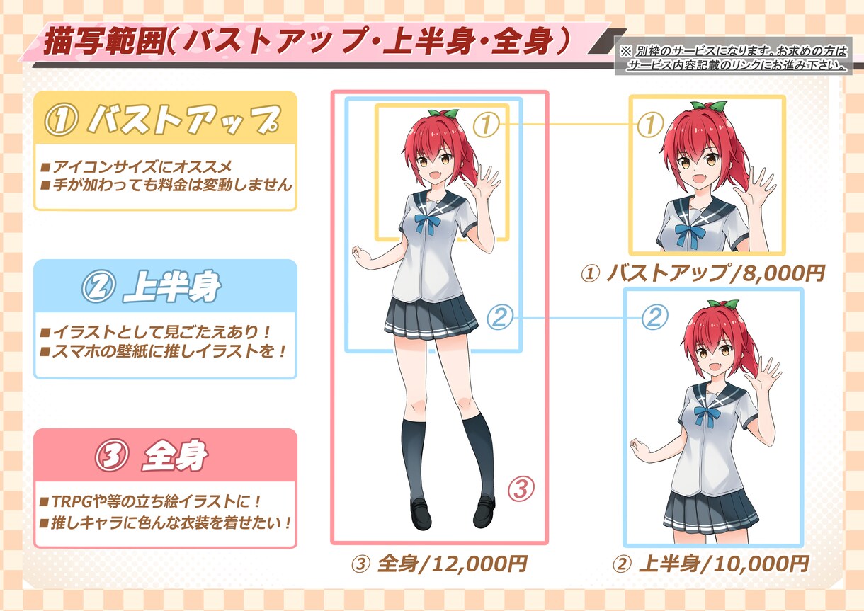 かわいい＆かっこいいミニキャラお届けします あなただけのお気に入りのミニキャラをお届け！ イメージ3