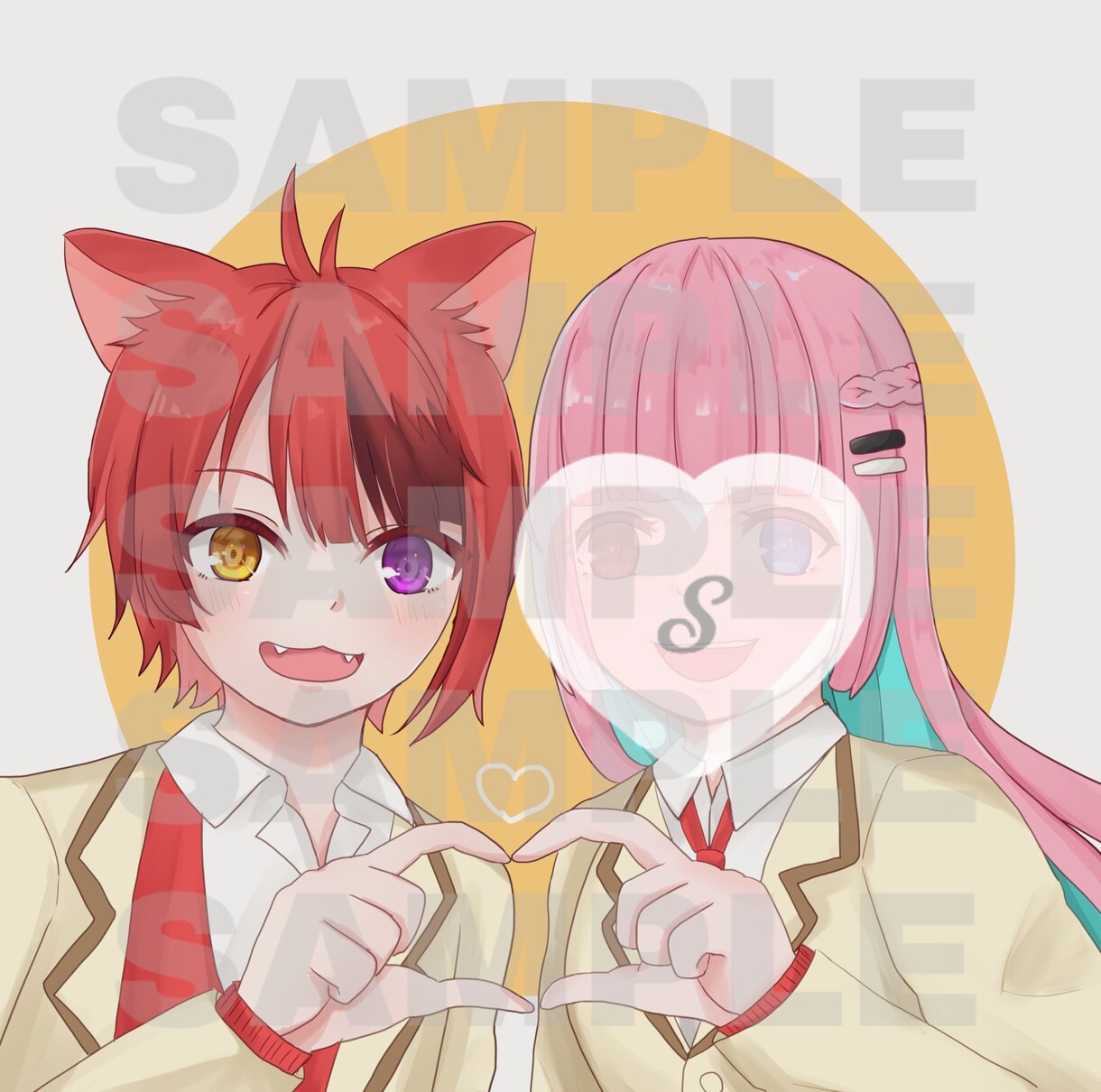 有償イラスト・夢絵・アイコン・ヘッダー等描きます 不可能な構図やシチュ等ありません。動物等何でもかけます。 イメージ2