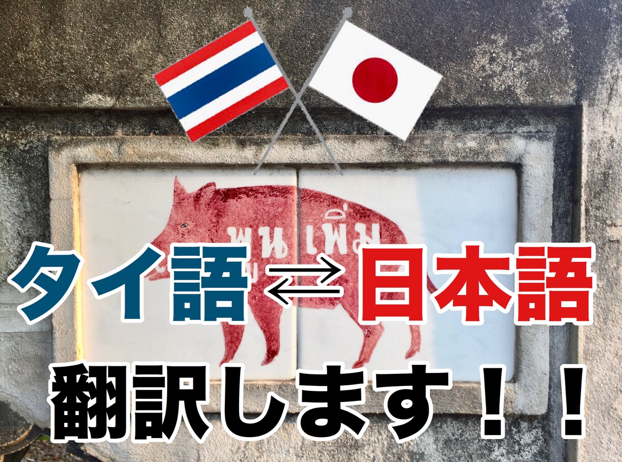 タイ語と日本語のネイティブ2人で翻訳します ★元祖★タイと日本語を相互理解する日本/タイ人がタッグを組む イメージ1