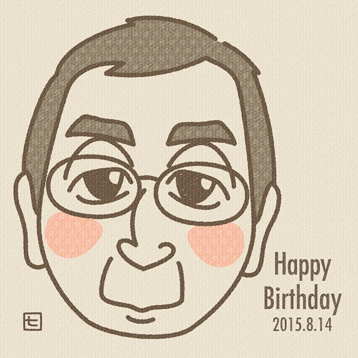 画用紙に描いた風似顔絵描きます 【ゆる似顔絵】画用紙に描いた風イラスト イメージ3