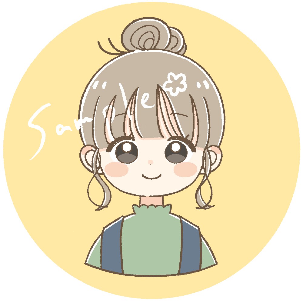 ゆるかわアイコンを描きます ポップで明るい印象のアイコンです☺ イメージ7