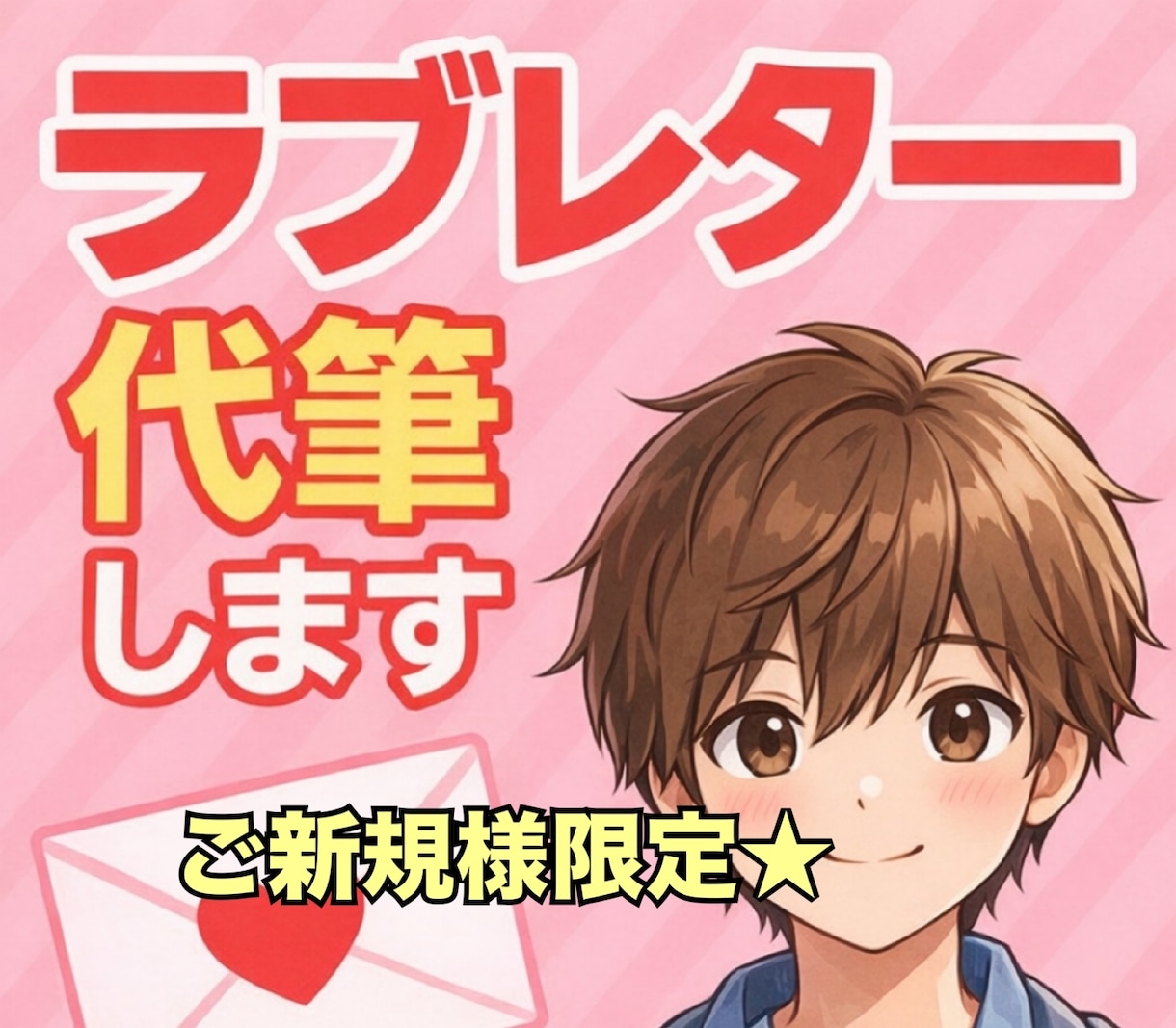 お試し版♡彼の気持ち♡ラブレター代筆します 【ご新規様限定】聞けない気持ちを“手紙"で受け取りませんか？ イメージ1