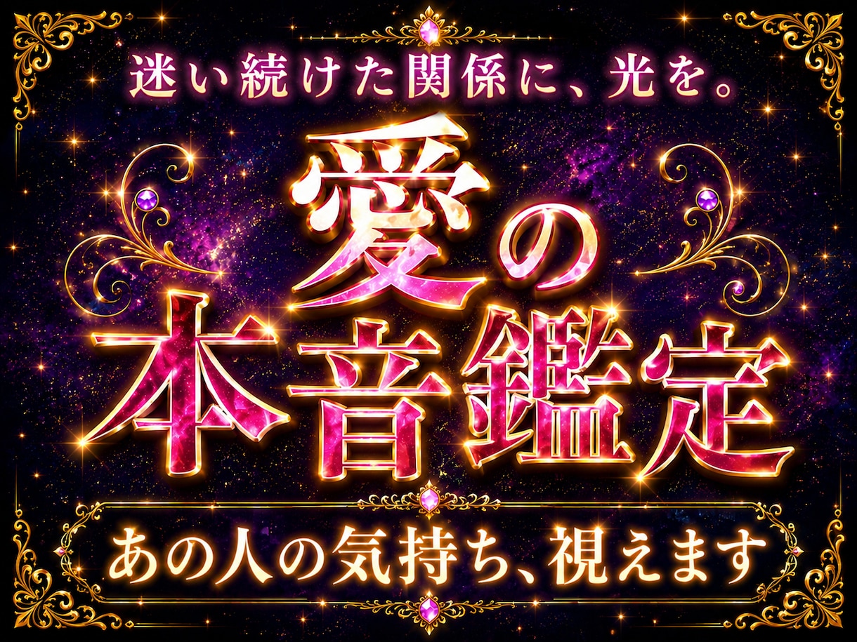あの人の本音、霊視でお届けします 愛紋を読み解き、止まった心と縁を動かす鑑定 イメージ1