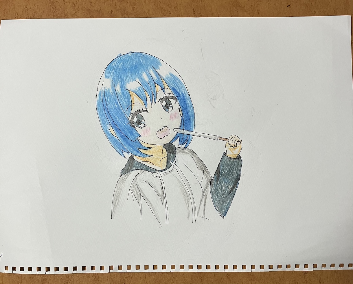 お子様向けの塗り絵を作成します 可愛いヒロインキャラクターの塗り絵。 イメージ2
