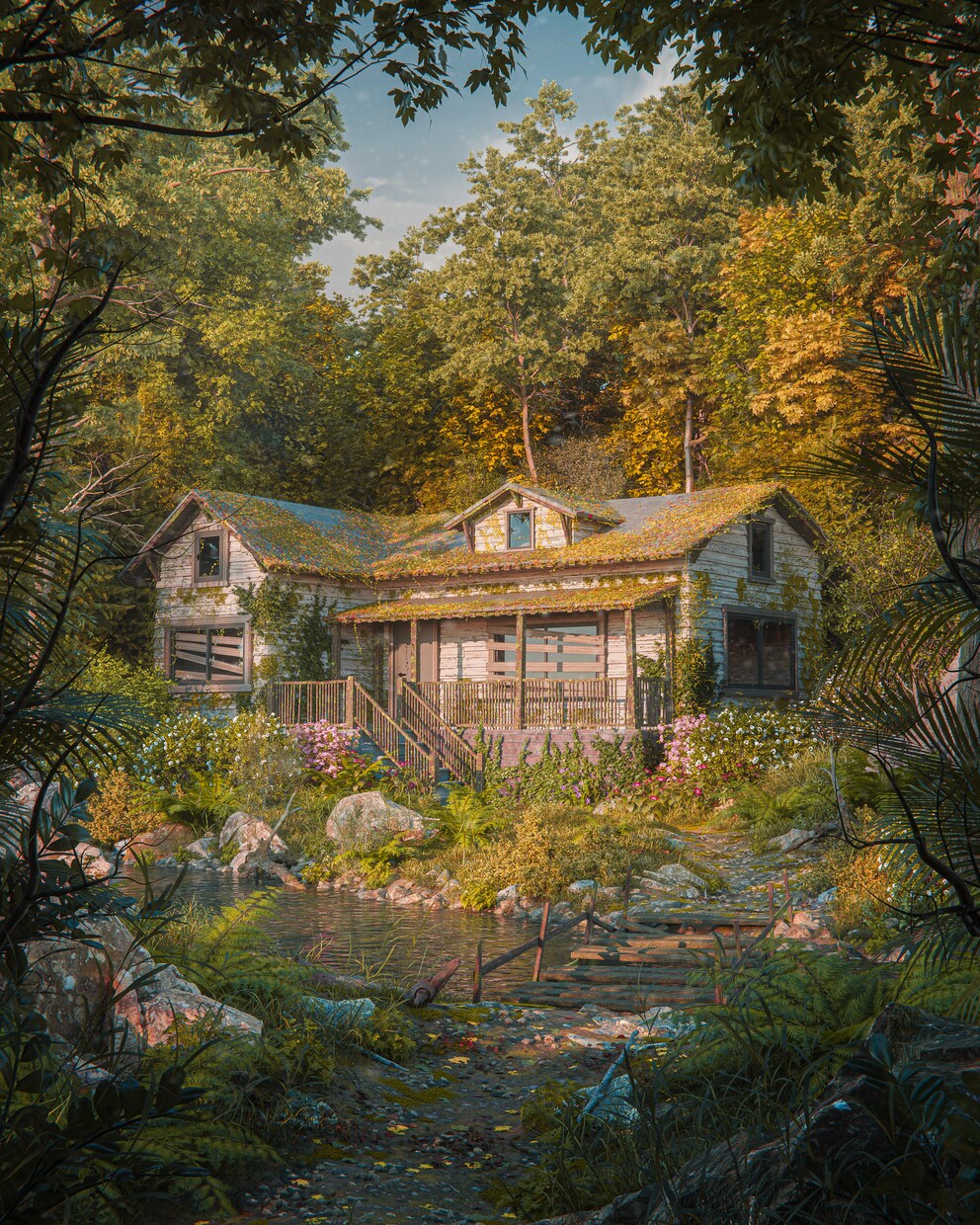 唯一無二の「自然背景アートワーク」制作します フォトリアルで高品質なデザイン イメージ4