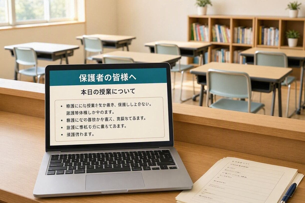 学習塾さん向け保護者連絡を自動化します 欠席連絡・月謝案内・面談リマインドの手間をまとめて削減 イメージ1