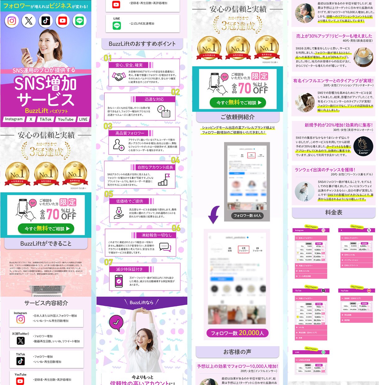 5名様限定価格！魅力を最大限に引き出すLP作ります 追加料金一切不要！安心価格でご提供します イメージ9