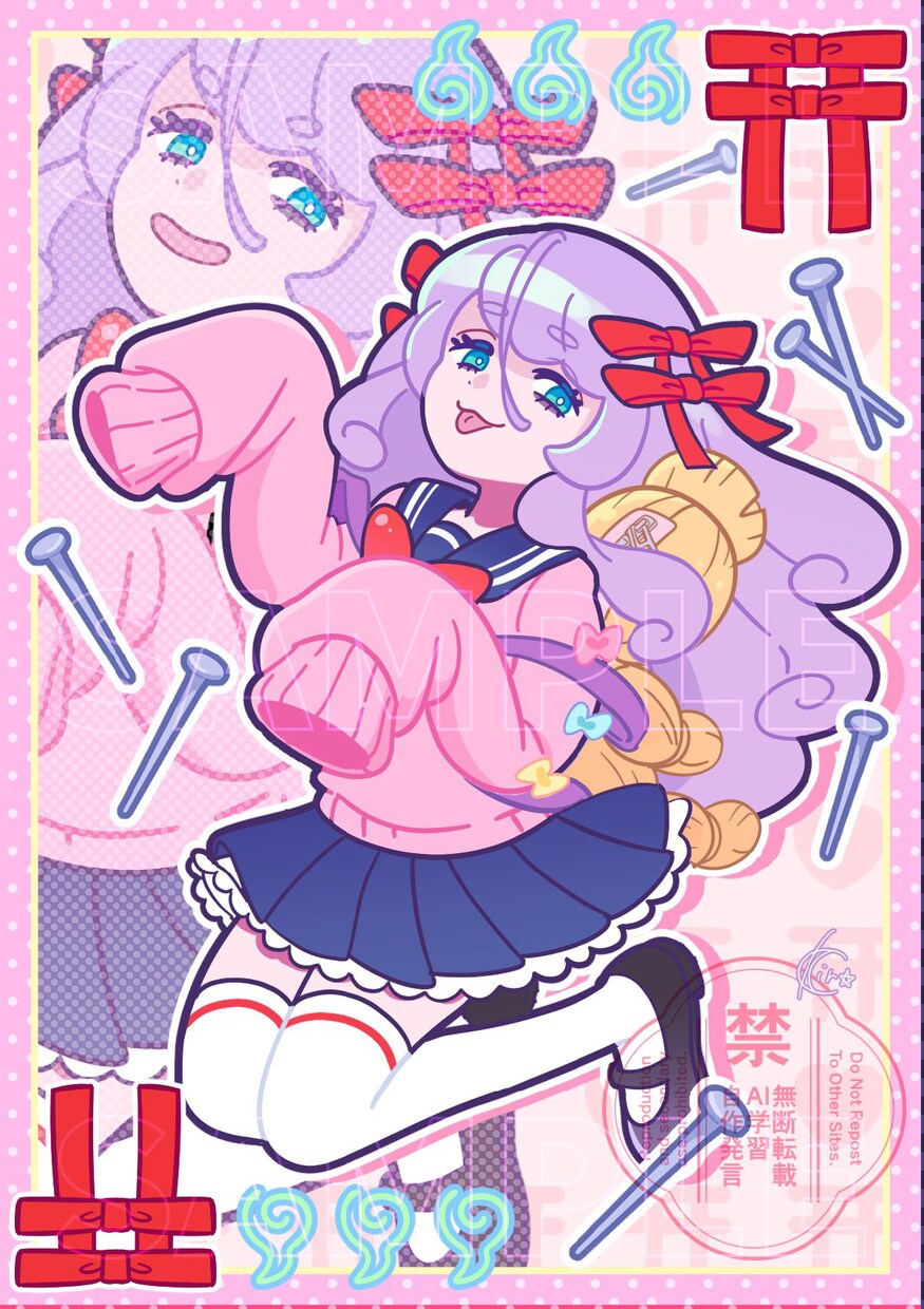 人数限定価格！うちの子全部盛りイラスト描きます TRPGにも♪全身立ち絵＋表情差分＋ミニキャラ＋小物セット イメージ6