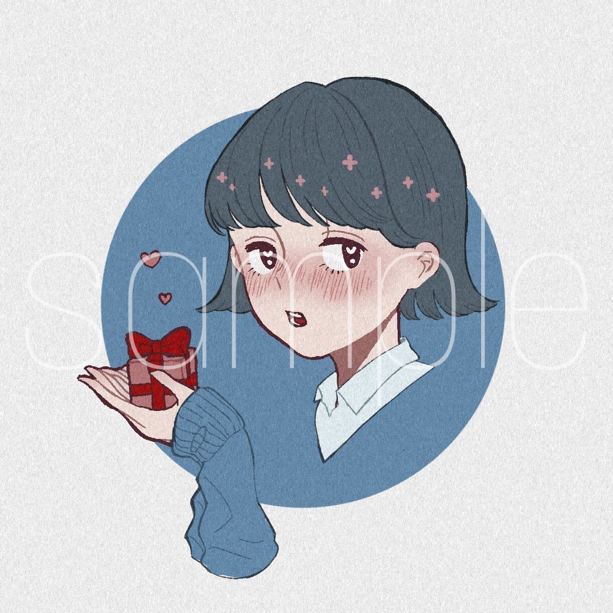 レトロな雰囲気のアイコン制作します オリキャラ、似顔絵、などレトロで個性的なアイコンを描きます イメージ1