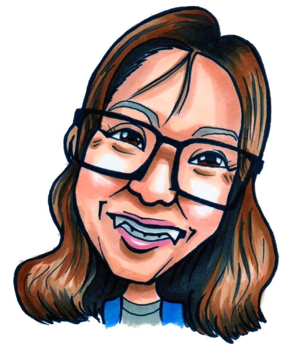 SNSのプロフアイコンや名刺用の似顔絵描きます プロ絵師の似顔絵であなたの印象をより良くしてみませんか？ イメージ9