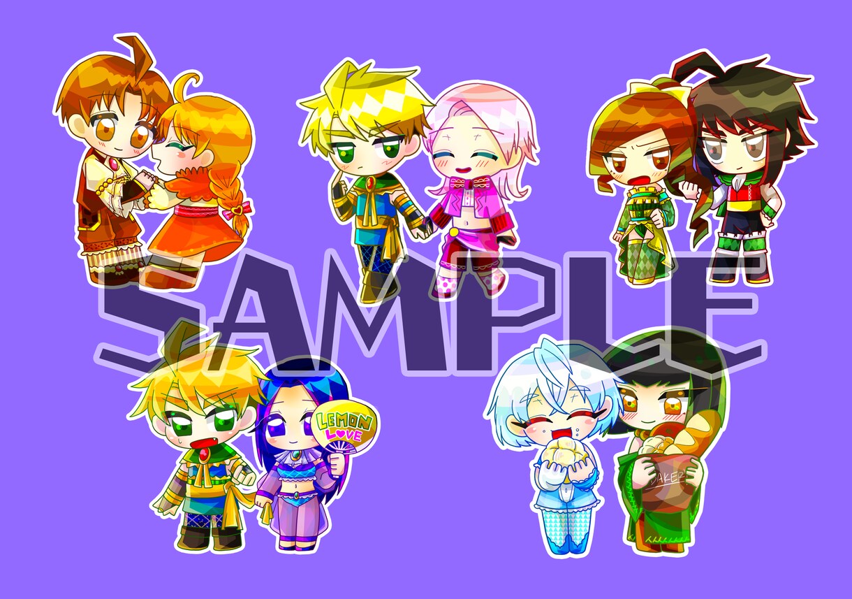 可愛いむっちりデフォルメアイコン作成ます SNSアイコンやグッズ化におすすめな2頭身キャラ作成★ イメージ3