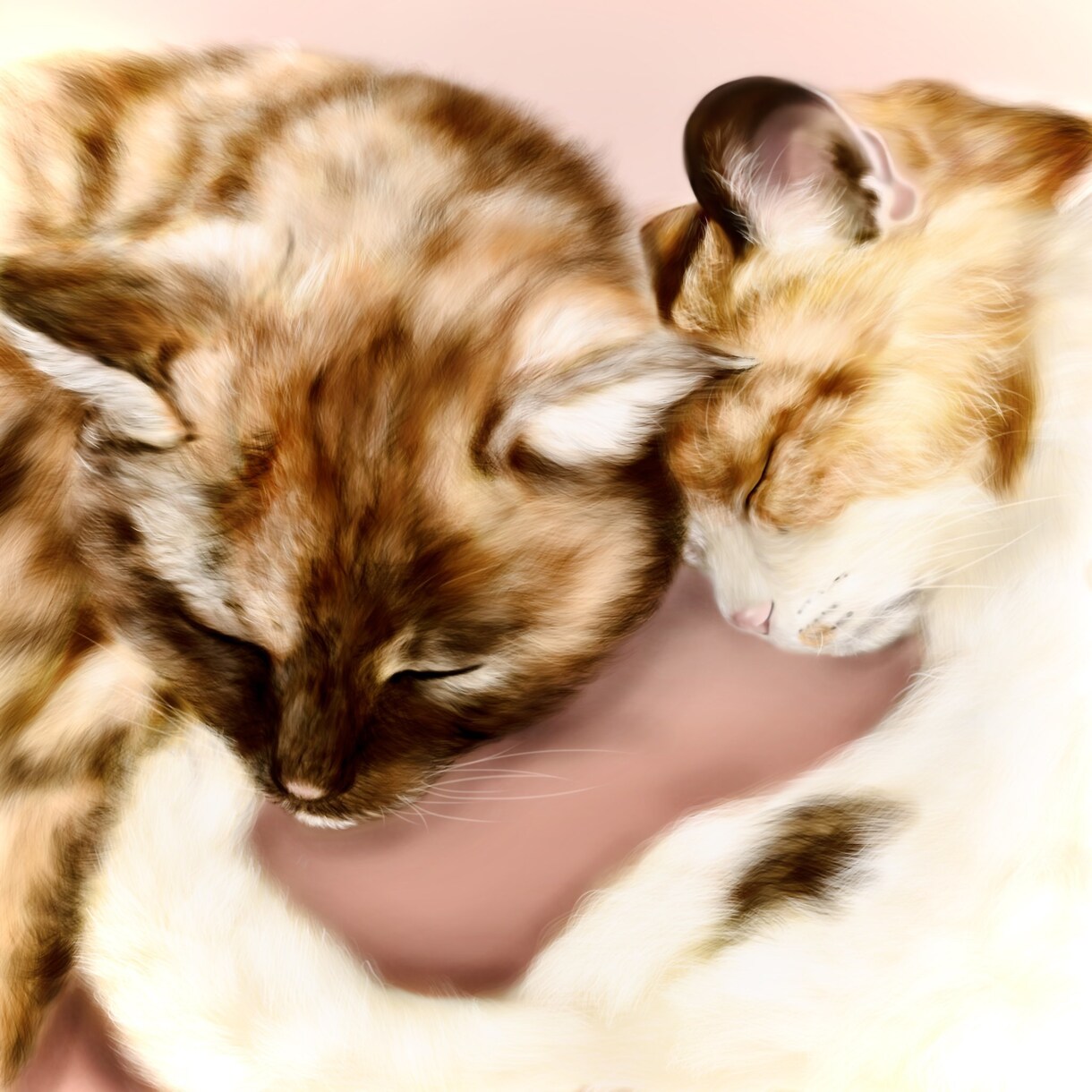 あなたのペットをデジタルイラストにします 柔らかくあたたかみのあるリアルな質感に仕上げます イメージ4