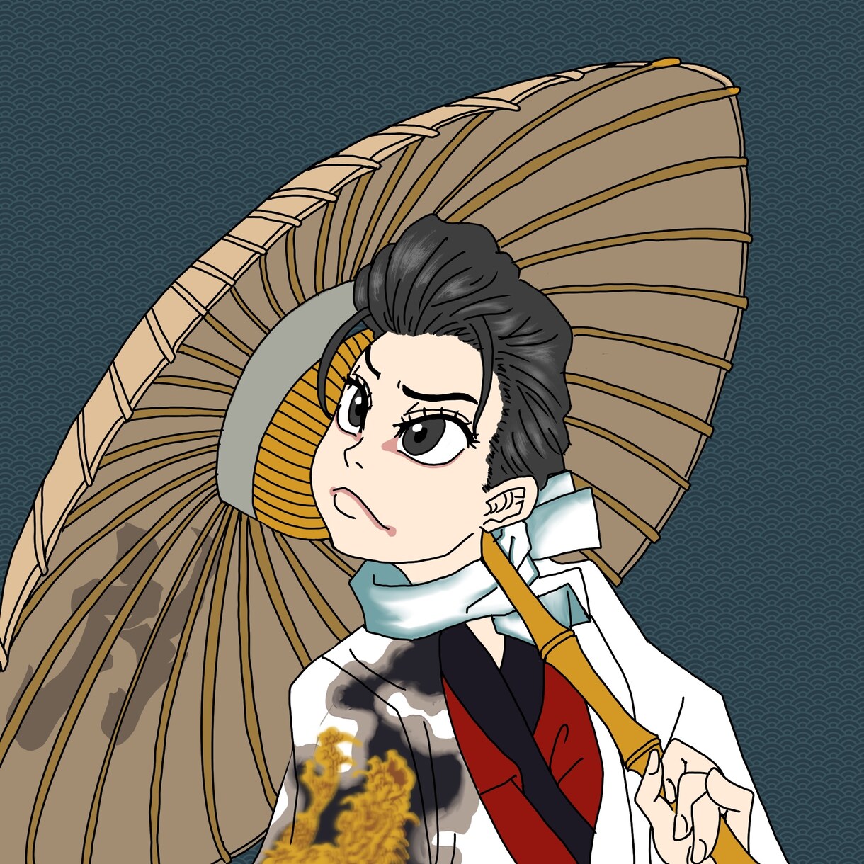 歌舞伎絵風似顔絵作成します あなたの似顔絵を歌舞伎絵風に♪ イメージ3