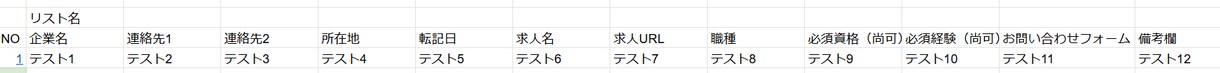 求人媒体最新リスト販売いたします 購入日前日から5日間（1000件分）販売いたします。 イメージ1